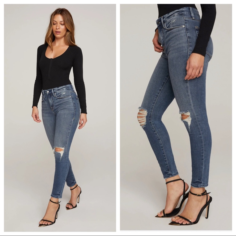 Good American | Good Legs Crop Jeans NWT